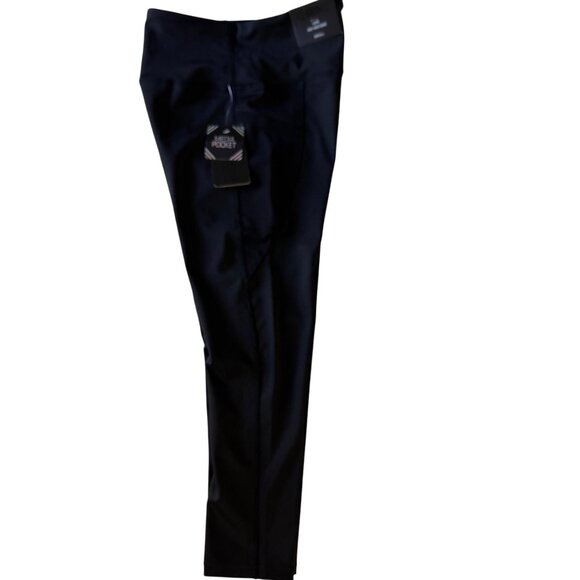 BSP High-Waist Capri Leggings W/Media Pocket Black Small Polyester/Spandex New - Picture 10 of 12